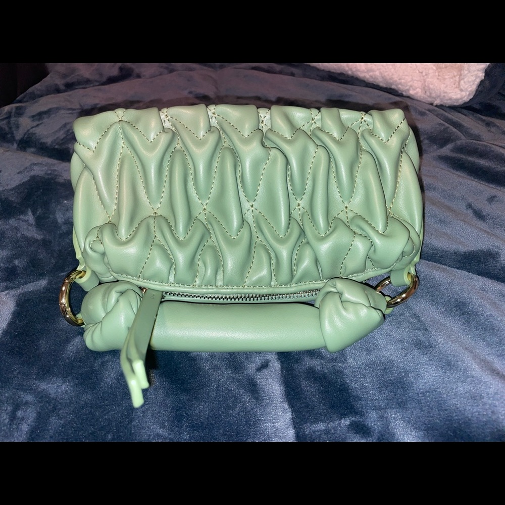 Crossbody or clutch nice green bag